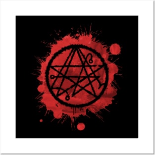 Bloody Seal of Necronomicon - Negative Posters and Art